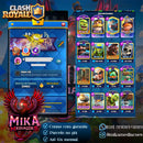 Nível 74 | 24 Evoluções | 4 Cartas 16 | 83 nível 15 | 208 Emotes | CRL 2018 | (+79)