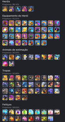 Cv18 | 7 Paisagens | 29 Skins | Equipamentos 82% | (+013)